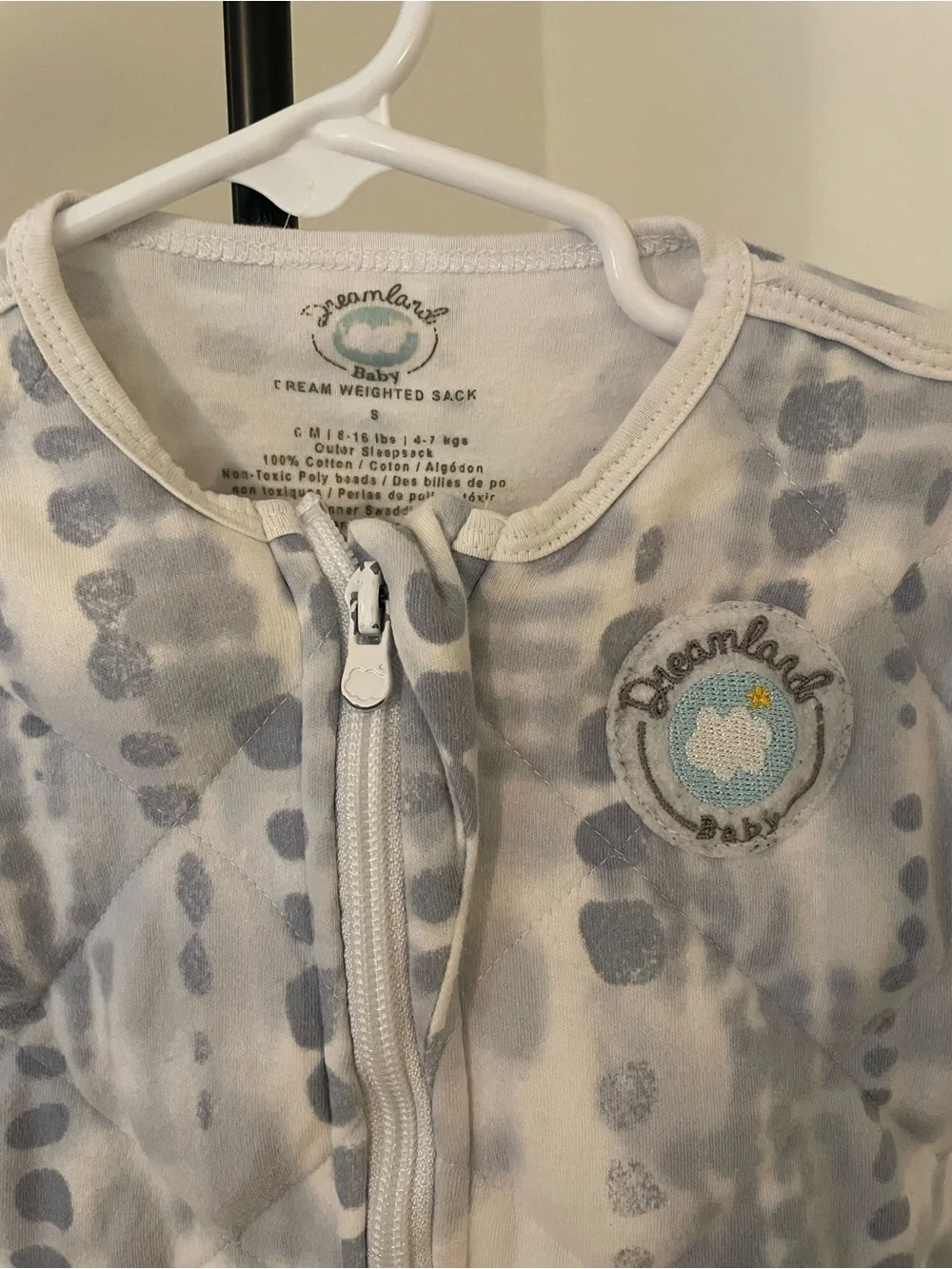 Dreamland Baby Dream Weighted Sleep Sack - Blue Tie Dye - 0-6Months